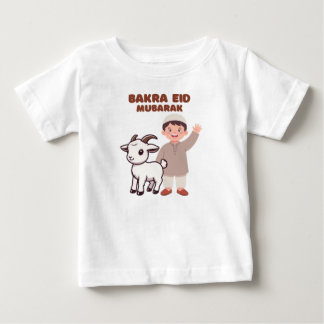 Bebé Cute Bakra Eid Mubarak - Camiseta de celebración d