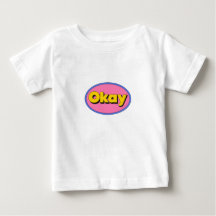 Cute camiseta de toddler con gráfico de “Okay”