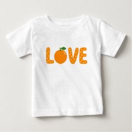 Bebé Cute Camiseta Infantil de LOVE Naranja