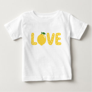 Bebé Cute Camiseta Infantil LOVE de Limón