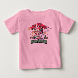Bebé Cute mi primera camiseta de Navidad