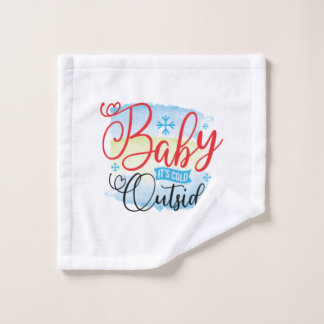 Bebé De Arte De Invierno Está Frío Fuera