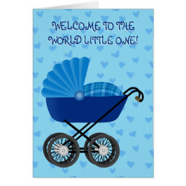 Bebé de bienvenida - Tarjeta de felicitación de 5"