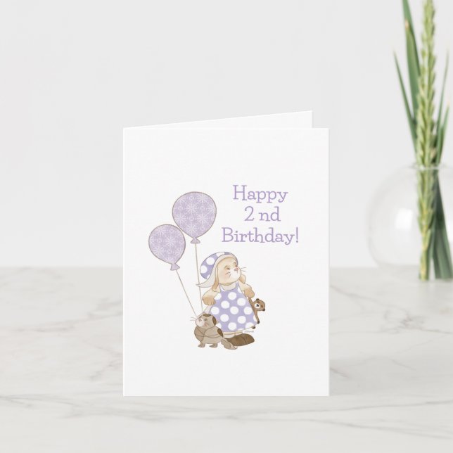 Bebé de cumpleaños Dos tarjetas de felicitación (Anverso)