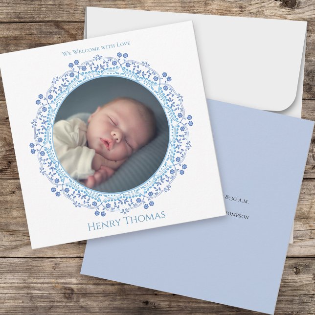 Bebé de foto azul lindo simple (Subido por el creador)