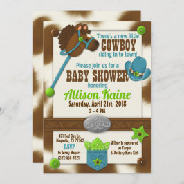 Bebé de galleta de torta invitación a ducha