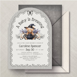 Bebé de Halloween está en camino Invitación para S