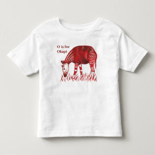 Bebé de las ilustraciones del Okapi y la camiseta