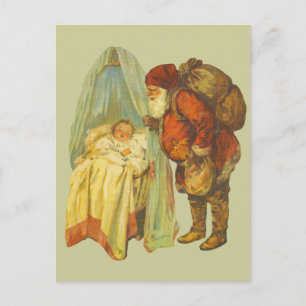 Bebé de Navidad Santa Claus Vintage