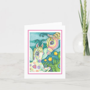 BEBÉ DE PASCUA, POTRO DE LA PRIMAVERA, TARJETA DE