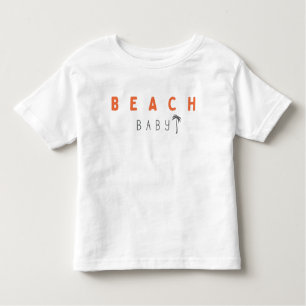 bebe de playa. Camisetas para niños pequeños