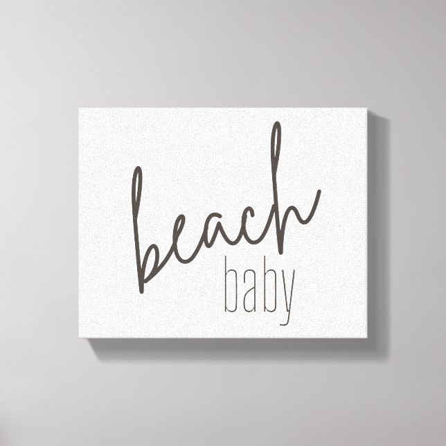 bebe de playa. Lienzo (Anverso)