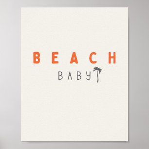 bebe de playa. Poster e impresiones