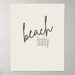 bebe de playa. Poster e impresiones