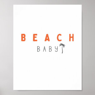 bebe de playa. Poster e impresiones