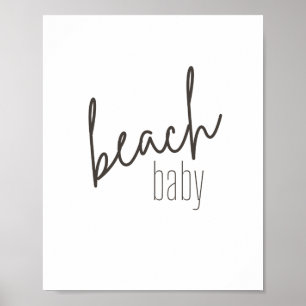 bebe de playa. Poster e impresiones