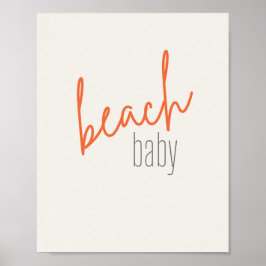 bebe de playa. Poster e impresiones