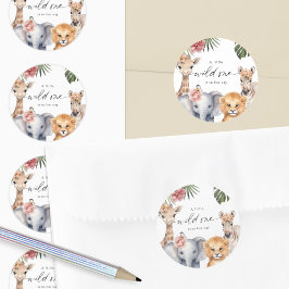 Bebé de Safari lindo Chica pegatinas de focas de d