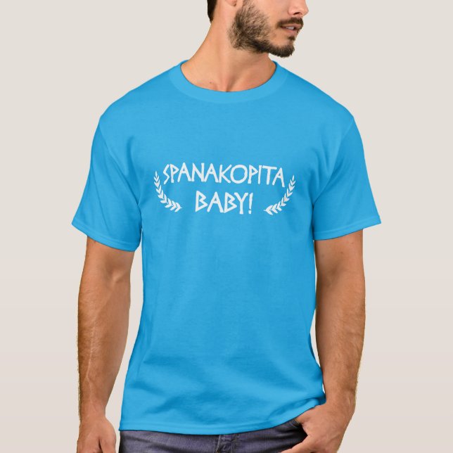 ¡Bebé de Spanakopita! camiseta (Anverso)