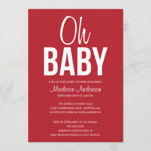 ¡BEBÉ DEL OH! INVITACIONES DEL %PIPE% BABY SHOWER