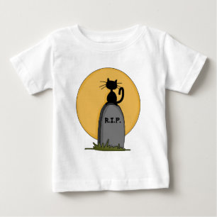 Bebé Descanse en paz Halloween Larga camiseta de manga