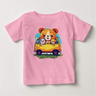 Bebé Design de camiseta de animais para crianças.