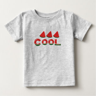 Bebé Diapositivas de verano sandía cute camiseta para b