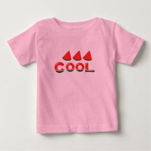 Bebé Diapositivas de verano sandía cute camiseta para b