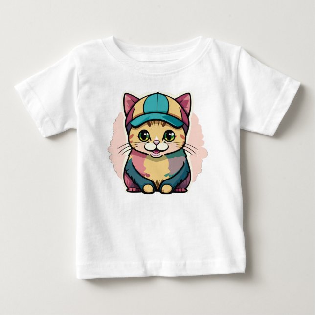Bebé Dibujo de pinturas en camiseta (Anverso)