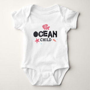 Bebé diciendo 'O Cean Child'-44 Baby Jersey Bodysu
