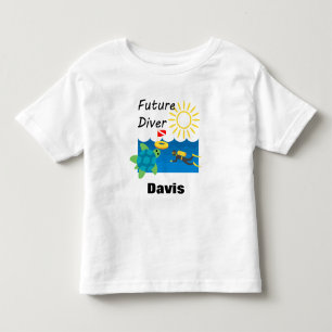 Bebé Diseño de Buceadores Futuros - Camiseta Básica par