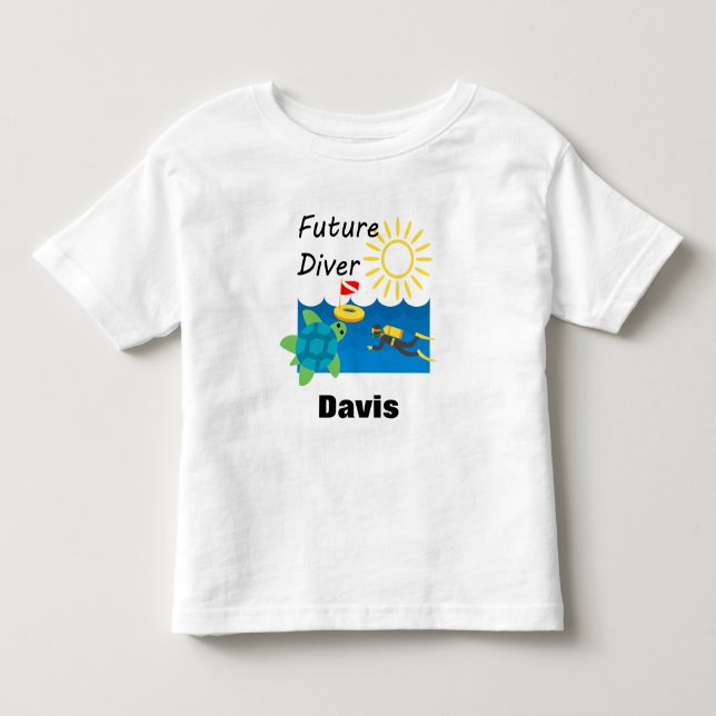 Bebé Diseño de Buceadores Futuros - Camiseta Básica par (Anverso)