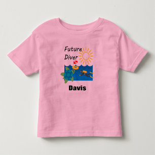 Bebé Diseño de Buceadores Futuros - Camiseta Básica par