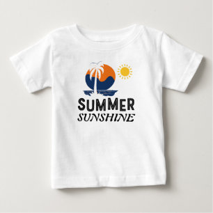 Bebé Diseño de camiseta de camiseta de verano Sunshine 
