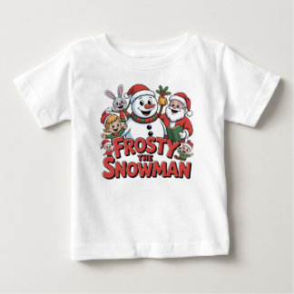 Bebé diseño de camiseta de frosty el muñeco de nieve