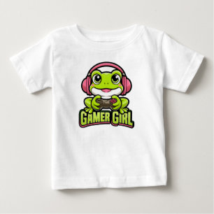 Bebé Diseño de camiseta divertida de chica jugadora – C