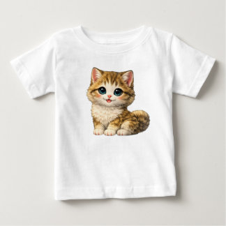 Bebé Diseño de camiseta para niños de gatito atigrado l