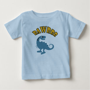 Bebé Diseño de Dinosaurios Bebés - Camiseta Bella Jerse