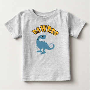 Bebé Diseño de Dinosaurios Bebés - Camiseta Bella Jerse