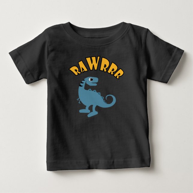 Bebé Diseño de Dinosaurios Bebés - Camiseta Bella Jerse (Anverso)