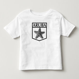 Bebé Diseño de la isla de Aruba - Camiseta Toddler Fine