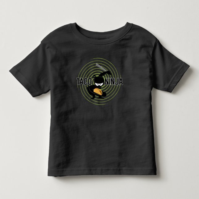 Bebé Diseño de Taco Ninja - Camiseta Toddler Fine Jerse (Anverso)