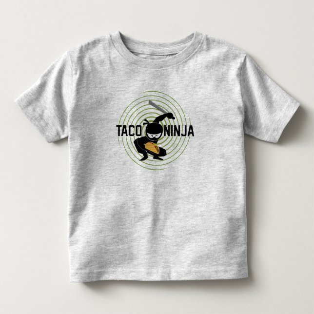 Bebé Diseño de Taco Ninja - Camiseta Toddler Fine Jerse (Anverso)