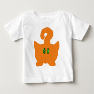 Bebé Diseño rojo lindo divertido de la camiseta del