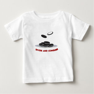 Bebé Divida y conquiste la camiseta de los niños