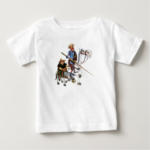 Bebé DON QUIJOTE, SANCHO, CAMISETA Camiseta de
