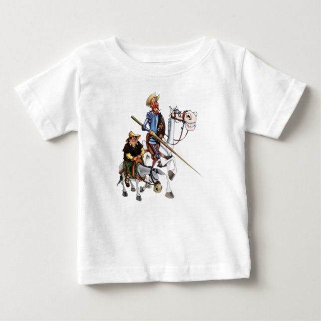 Bebé DON QUIJOTE, SANCHO, CAMISETA Camiseta de (Anverso)