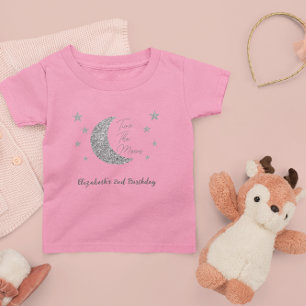 Bebé Dos al la Luna Camiseta para niños de 2 años