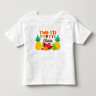 Bebé Dos-tii frutti Segunda camiseta de cumpleaños para