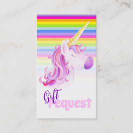 Bebé ducha unicornio libro de arte tarjetas de reg